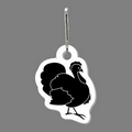 Zippy Clip & Turkey Silhouette (Side View) Tag W/ Tab